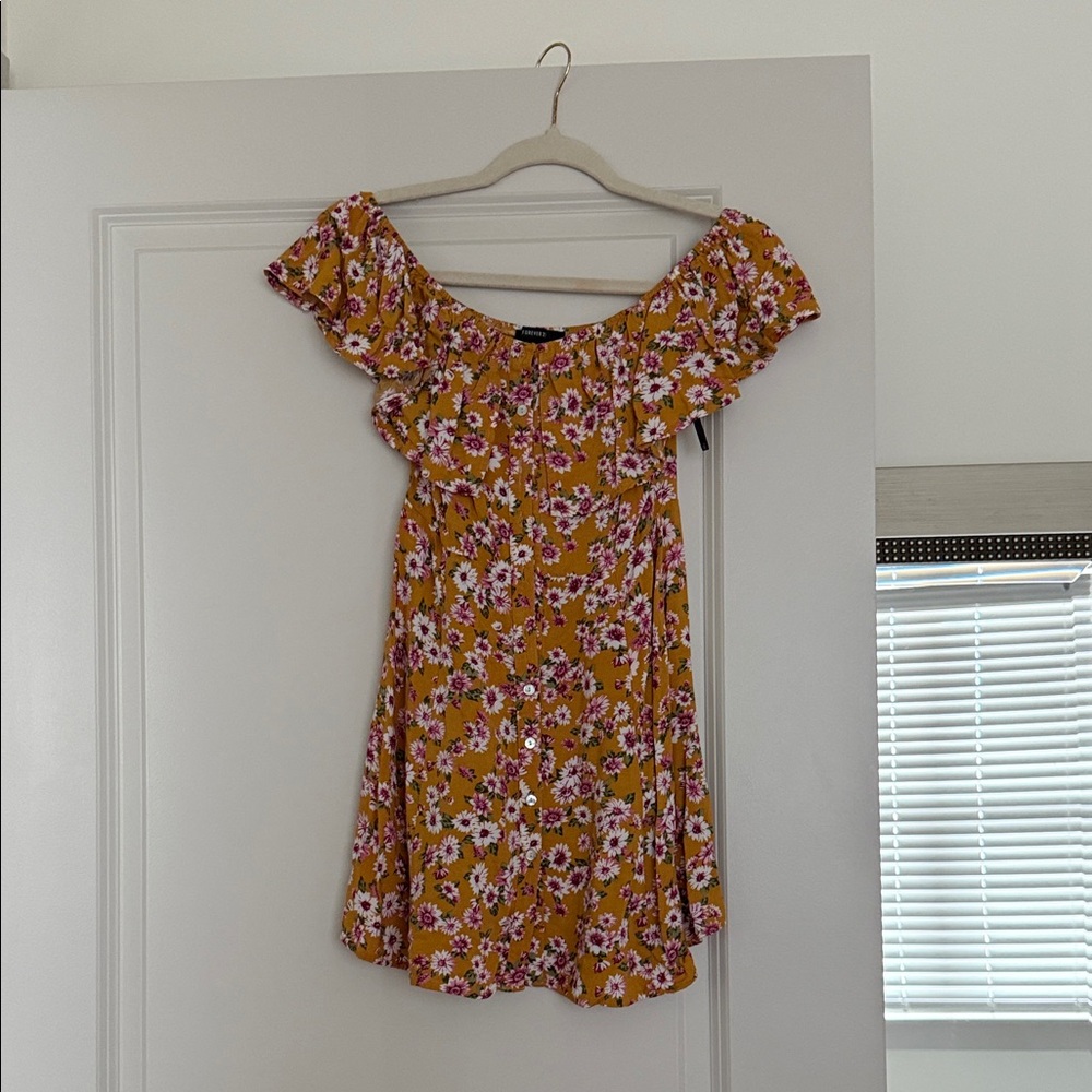 Forever 21 Yellow Floral Dress